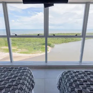  Apartamento Flat Beira Mar Paiva Andar Alto Brasil